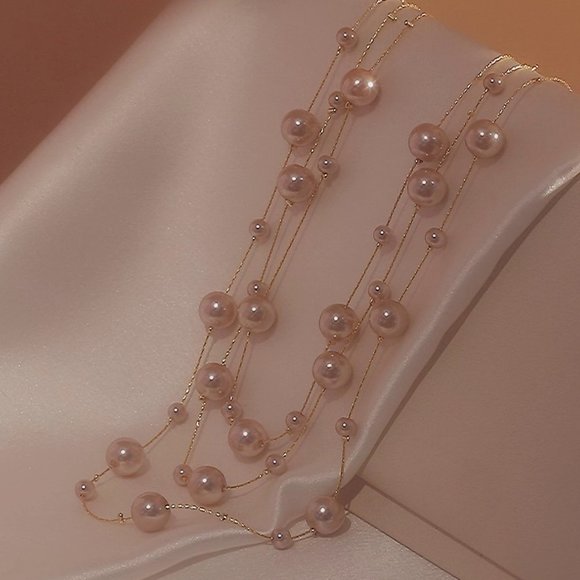 GOLICC multi-layer pearl necklace - Picture 7 of 10